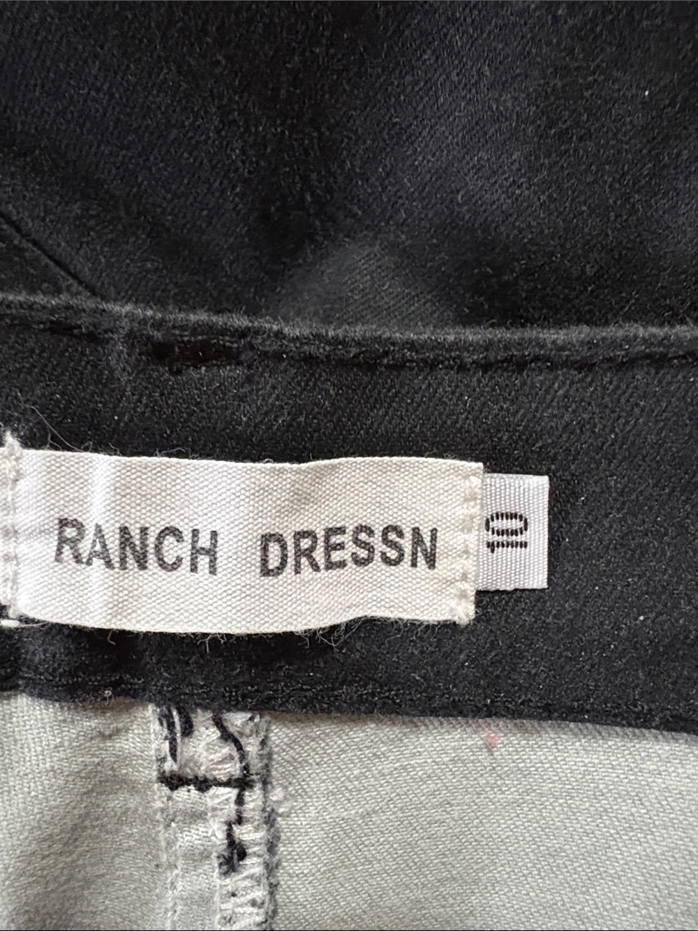 Ranch Dress’N Black Flared Pants with Geometric Aztec Print; Size 10 - Picture 5 of 6